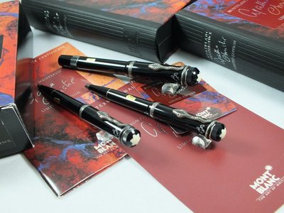 【世界名筆交流】萬寶龍1993年文學家系列 Agatha Christie 銀蛇限量3枝裝同號套筆