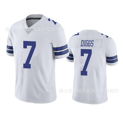 現貨球衣運動背心NFL橄欖球服球衣 牛仔 7 白色 Cowboys Trevon Diggs Jersey