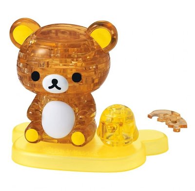 50175 3D立體塑膠透明水晶41片日本進口拼圖 Rilakkuma 拉拉熊 懶懶熊