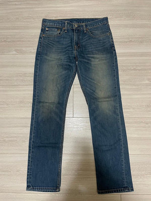 Levi's levis 04511-1163 511 W32 L30 藍色低腰窄版刷紋牛仔褲 568 510