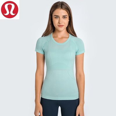 全新 13 色 Lululemon Swiftly Tech 女式短袖圓領 T 恤上衣修身瑜伽短袖女式     滿599免運