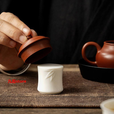 新品現貨羊脂玉瓷蓋置蓋托茶具配件陶瓷功夫茶道茶壺蓋碗蓋子零配家用擺件