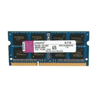 希希之家Kingston 金士頓 4GB PC3-10600S 筆記型記憶體 DDR3 1333 KVR1333D3S9/