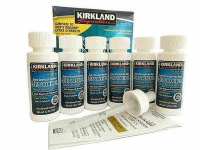 6瓶裝  kirkland 5%強效頭髮精華   --LL