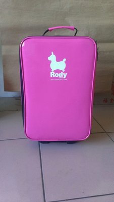 紫庭雜貨* 全新 Rody 亮面粉紅色 二輪 可愛行李箱 手提箱 登機箱 大約20"   特價出清