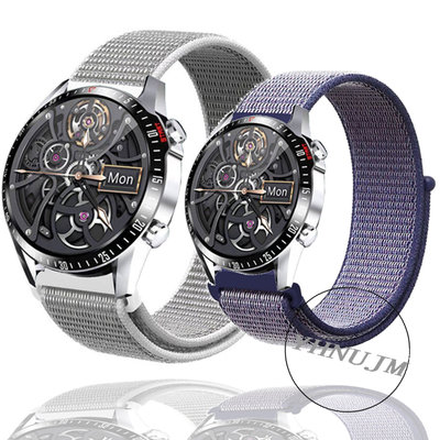 V watch(復古圓形表框款）智能手錶表帶 ck29錶帶 尼龍錶帶 智慧手錶帶 CK30手錶配件 尼龍 智能手環 錶帶