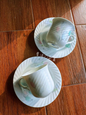 日本中古 豪雅 HOYA 骨瓷 花卉圖案 咖啡杯 紅茶杯 下362