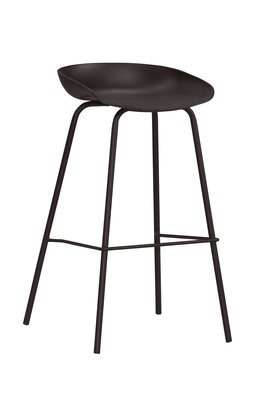 【生活家傢俱】CM-656-6：黑色造型吧台椅【台中家具】高腳椅 中島椅 餐椅 工業風吧台椅 PP+黑鐵腳