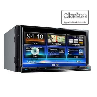 【Clarion】 NX702A 內建導航/iPhone/DVD/CD/MP3/USB/藍芽通訊/7吋觸控螢幕
