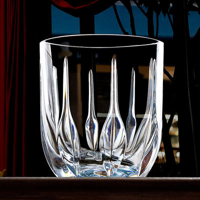 意大利進口高斯威士忌洋酒杯復古水晶透明玻璃酒具創意啤酒果汁杯