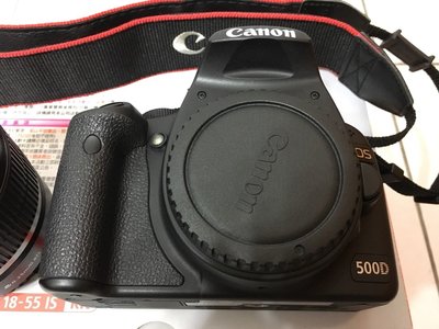 Canon 500D 單眼相機 公司貨 兩顆電池 贈記憶卡 贈鏡頭 外觀使用良好 自用換機故出售 8000含運