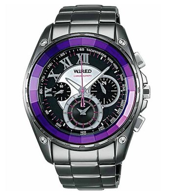 SEIKO旗下 WIRED 日系品牌東京派對個性腕錶/銀灰/AL2043X /40mm