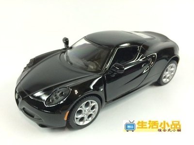 ☆生活小品☆ 模型 2013 Alfa Romeo 4C *黑色* (有迴力) 歡迎選購^^