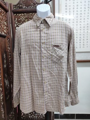 (二手古著)Marlboro Classics 格紋長袖襯衫(XL)(B703)