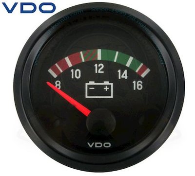 德國 VDO 12v 電壓錶 52mm