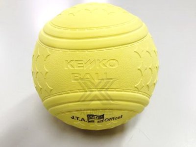 【綠色大地】日本製 Teeball 樂樂棒球 比賽用球 黃球 KENKO 樂樂棒球協會 T-Ball 樂樂安全棒球
