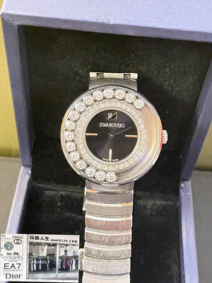 Swarovski 施華洛世奇 銀色 快樂鑽系列 石英 二手 手錶
