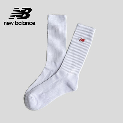 【New Balance】 NB 刺繡LOGO舒適棉襪_中性_白色_LAS33761WT
