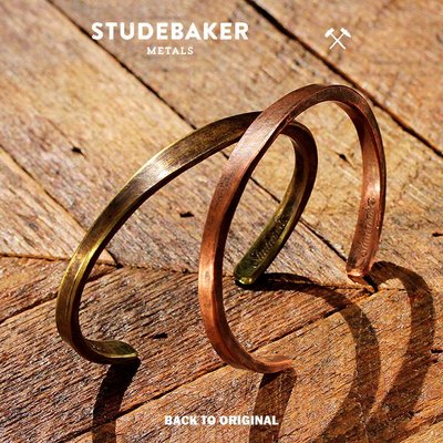 BTO【Studebaker Metals】Workshop Cuff 工業風職人手作銅製工坊