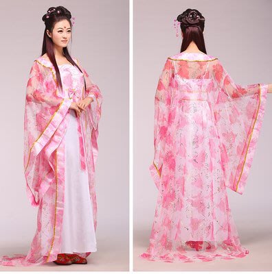高雄艾蜜莉戲劇服裝表演服*古裝仙女貴妃公主粉色彩紗服*購買價$1000元/出租價$400元