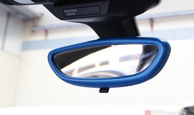 現貨熱銷-Porsche  保時捷卡宴macan改裝 車內後視鏡框倒車鏡內飾條panamera改裝配件
