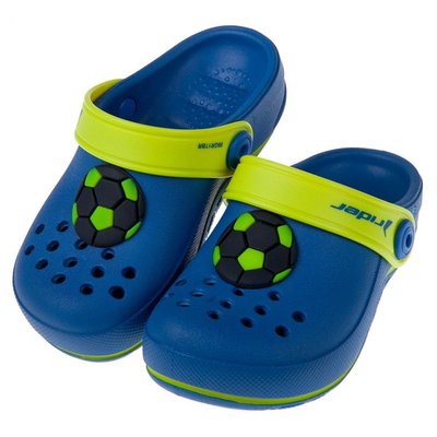 童鞋(15~19公分)Rider足球風藍色兒童布希鞋I8H783B