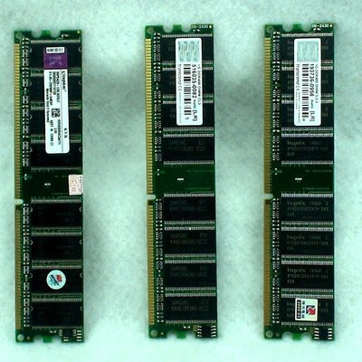 5Cgo【權宇】創見 金士頓DDR 400 1G*2支共2GB CL3雙面桌上型電腦用記憶體184PIN 2.6V 含稅