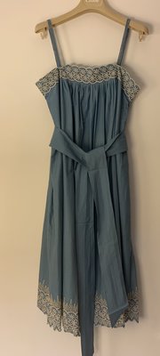 【限定】Banana Republic 藍色刺繡洋裝 日本限定款 女裝 Size 4