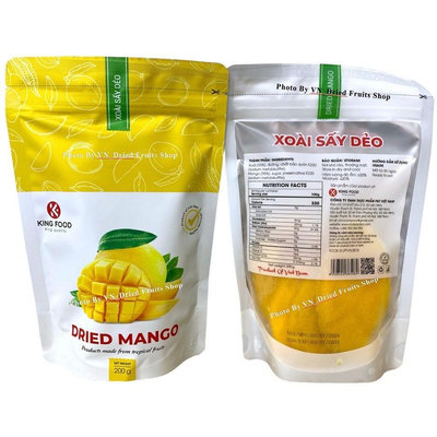 KING FOOD 越南-芒果乾-200G (XOÀI SẤY DẺO) DRIED MANGO