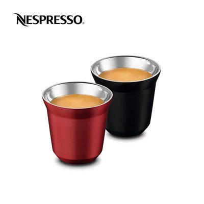 極致優品 NESPRESSO .Pixie濃縮芮斯崔朵&低咖啡因雙色咖啡杯組雙層咖啡杯JZ2829