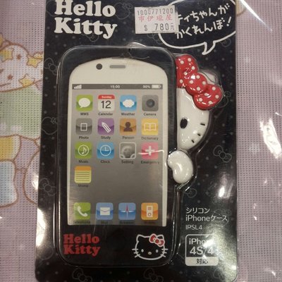 GIFT41 4165 新莊店 凱蒂貓 hello Kitty 可愛造型 iphone 4/4s 共用 手機殼