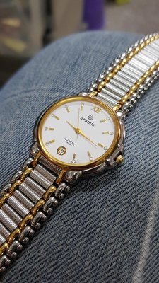 瑞士錶 aramis ＜藍寶石鏡面＞SWISS＜高檔貨＞錶店釋出 清晰 漂亮 請把握!  石英錶 A1