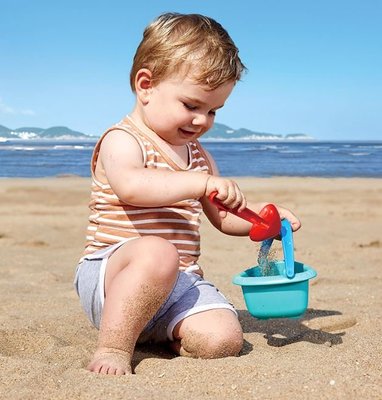 Hape 寶寶沙灘桶組 沙灘玩具 海邊 海灘 玩沙 工具 挖沙子 鏟子 水桶 寶寶 兒童 幼兒 戲水