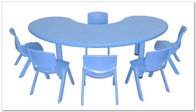 【劍聲幼教拍賣】【彩色環保課桌椅-扇形桌】兒童傢俱、幼兒傢俱、家具、桌子、椅子
