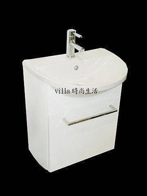 --villa時尚生活--TOTO945 磁盆＋水晶板實心防水浴櫃