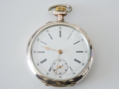 1900S-1910S典藏 CHOPARD 蕭邦 LUC 800純銀古董機械懷錶