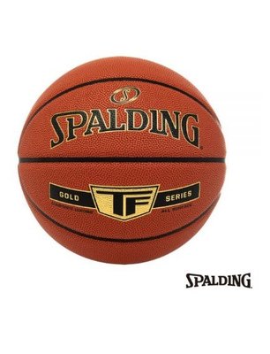 【登瑞體育】SPALDING TF金色合成皮籃球 橘X金/7號/室內外/合成皮/穩定性/手感佳_SPA76857