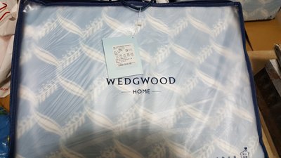 Wedgwood 桂冠之舞超細纖維印花毛毯 抱枕套 一整組