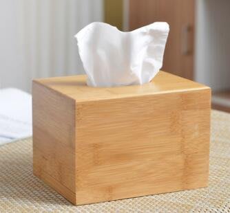 5876A 日式 竹製簡約紙巾盒 方型面紙盒餐廳抽紙盒面紙盒小款紙巾盒衛生紙盒