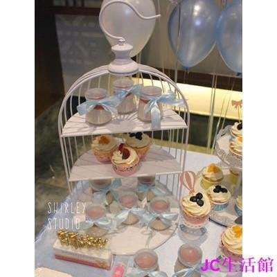 歐式三層鳥籠點心茶甜品三層蛋糕架-居家百貨商城楊楊的店