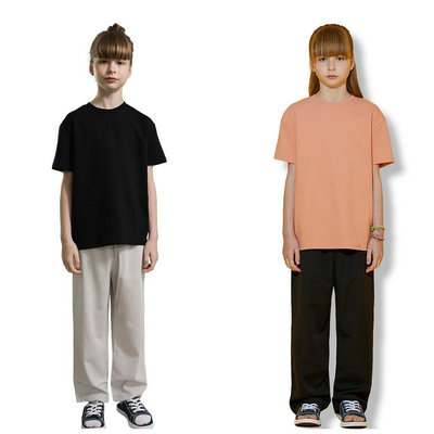 CCの屋Eduardo 兒童莫代爾棉混紡短袖 T 恤半寬鬆版型 T 恤,幼兒和兒童(7 至 10 歲)