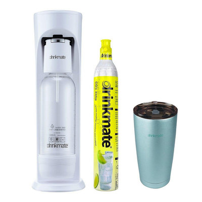 💓好市多代購/免運最便宜💓 IDrinkmate Ultra 氣泡水機組 含氣瓶 X 1 + 1公升耐壓水瓶 X 1 + 500毫升不鏽鋼雙層酷冰杯 X 1