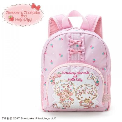 日本三麗鷗 (絕版品) Hello Kitty 草莓仙子 蛋糕 兒童 女童 護肩背帶 書包 後背包