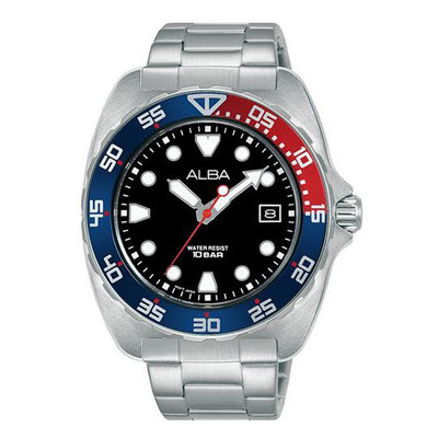 「官方授權」ALBA 雅柏 男經典運動潛水時尚腕錶(AS9M99X1)