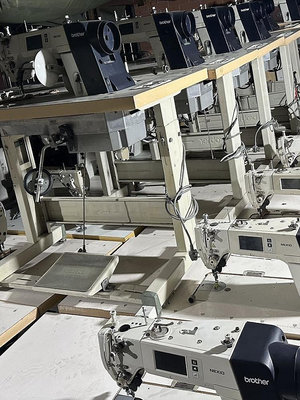 日本進口兄弟平車 工業縫紉機 機頭架子電機 家用 二手平縫車包郵_林林甄選