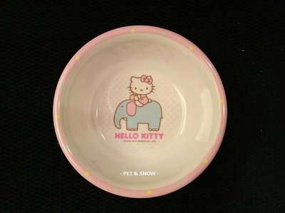[ P & S ] Hello Kitty 平底碗 兒童餐碗 學習碗 不可微波 現貨