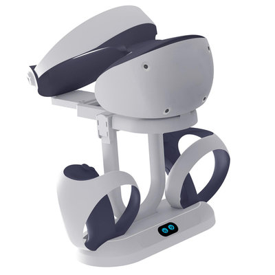 適用于PS VR2手柄充電底座 PS VR2座充帶收納眼鏡支架PS VR2游戲