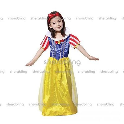 (PR-A_231)COS兒童節表演服裝 公主裙 小矮人 兒童白雪公主裙