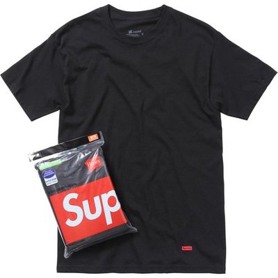 現貨【保證正品】Supreme X Hanes Box Logo T-shirt T恤 [M號] Tagless Tee