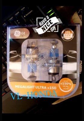 全新~ 3700k 全新品 H4 GE Megalight Ultra +150% Osram , Lunex HB4  , Philips Racing H7